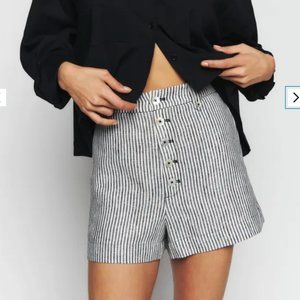 BOGO SALE Reformation Grayson Linen Short in Vineyard size 4